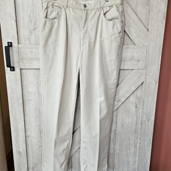 Escada Sport Beige Stretch Cotton Pants - Size 44 - Picture 1 of 8